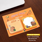1Pcs Kawaii Cartoon Animal Sticky Notes Sticker 60Sheets Cute Rabbit Bear Capybara Astronaut Memo Pad School Office Stationery
