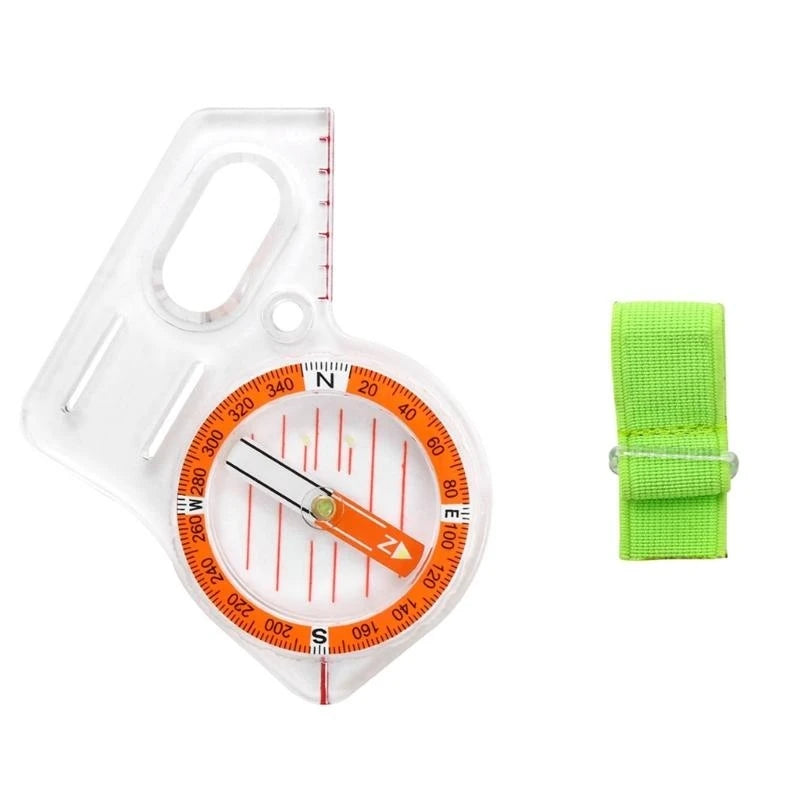 652D Orienteering Thumb Compasses Survival Navigation Compasses Multifunctional Compasses Ruler for Map Reading Backpacking