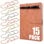 Anti Lost Paper Clip Metal Pen Holder Clips Portable Bookmarks Photo Memo Ticket Fixed Paperclips Office School Stationery