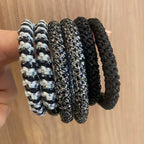 8pcs /lot women fashion colored hair rubber bands for Bracelet girls elastic hair tie knekki hair rope knekki haar elastiek