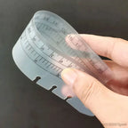 A5 A6 Transparent Black Frosted Bookmark Ruler For 6 Hole Loose Leaf Binder Notebook Planner Agenda Index Ruler Flexible Measure