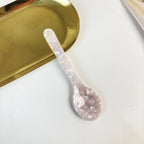Natural Acrylic Ice Spoon Cream Coffee Caviar Spoon Stirring Spoons Dessert Spoon Teaspoon Crafts Kitchen Tool Tableware