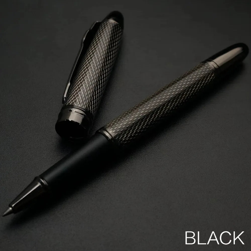 STONEGO Capless Ballpoint Pen, Simply Twist Roller Ball Pen Black Gel Ink Medium Point 1.0mm Smooth Writing Signature Pens
