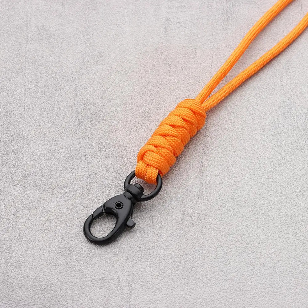 Emergency Survival Backpack High Strength Paracord Keychain Parachute Cord Lanyard Rotatable Buckle Key Ring