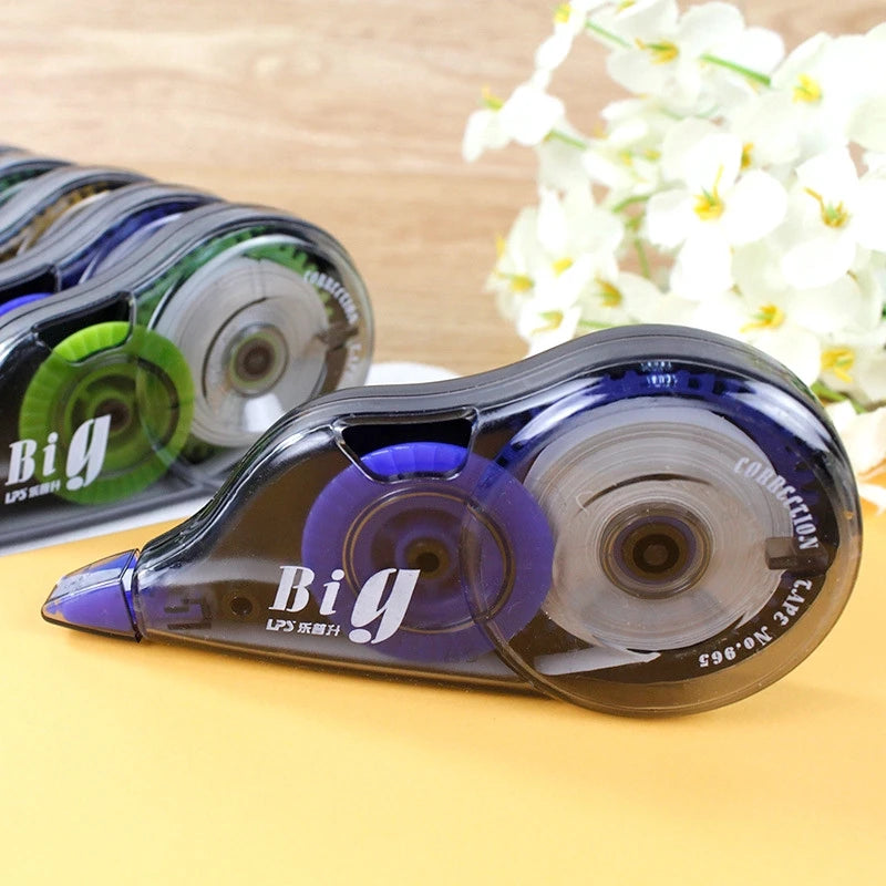 3 Pcs/Set Transparent Correction Tape Student Large Capacity 12m Length Cute Kawaii Office 3 Colors School Supplies Stationery