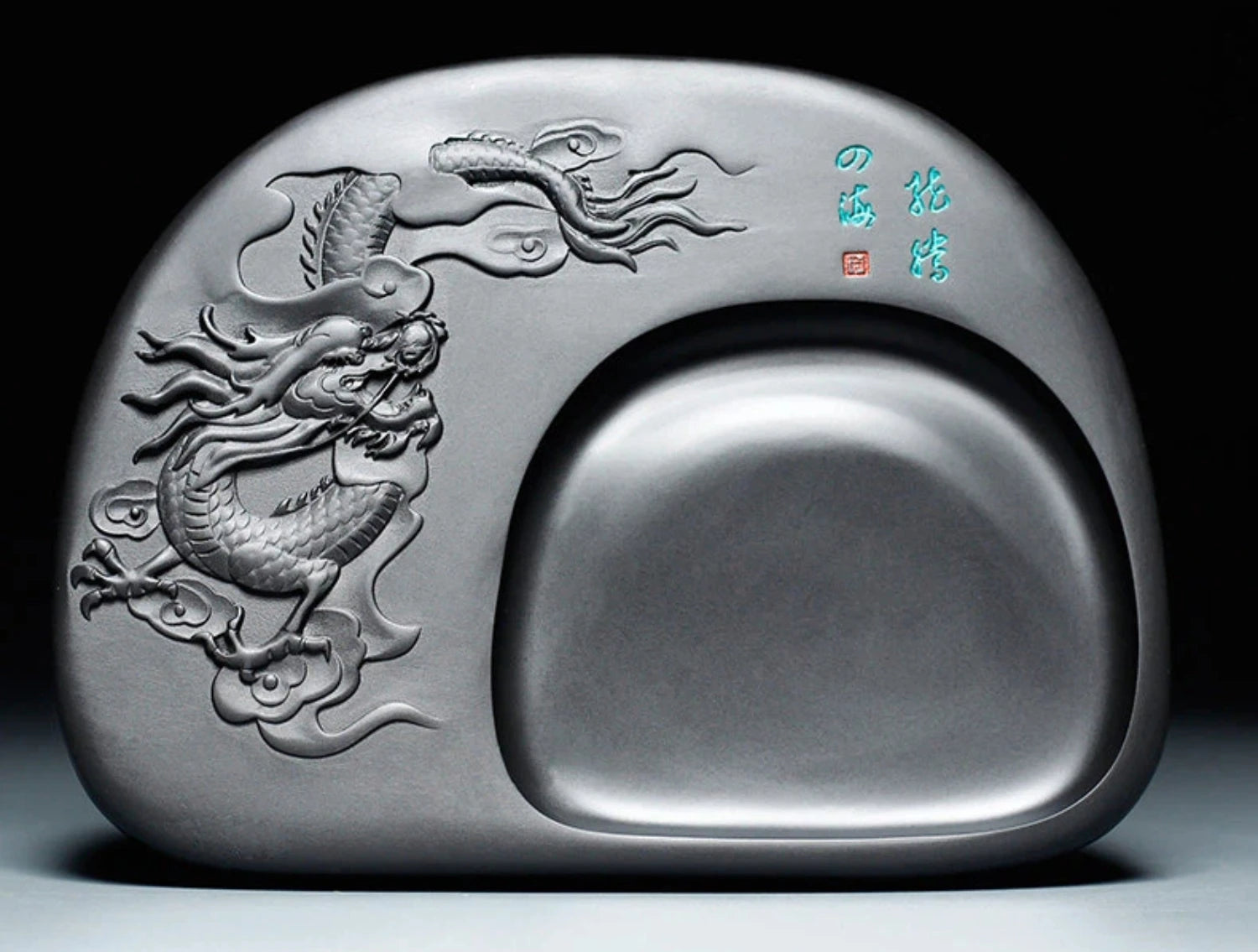 Exquisite Traditional Portable Lightweight Calligraphy Inkstones Huizhou Ink Slabs Perfect for Brush Writing Students Inkstone