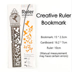 Hollow Bookmark Ruler Creative Beautiful Resistant Painting Drawing Ruler for Students to Learn School Campus Office Stationery