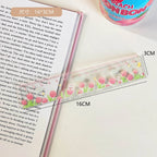 1 Piece Lytwtw's Cute Animals Straight Kawaii Christmas Ruler Tools Stationery Cartoon Drawing Office School Measuring