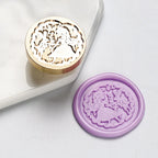 Star Sky Lotus Rose Pattern Wax Seal Stamp Retro Sealing Wax Stamp Replace Head Flowers Leaf Decorate Gift