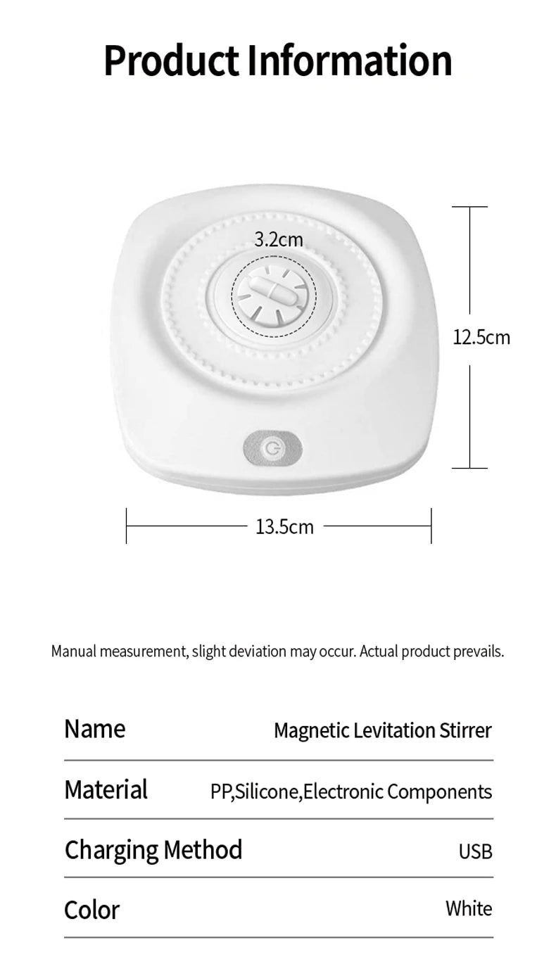 OANKR Maglev Coffee Stirring Creactive Technology Magnetic Mixer, Coffee, Drinks,Electric Stirring Tool,Kitchen Bar Accessories