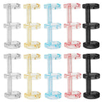Removable Binder Book Binding Rings Plastic Book Rings Clear Folder Binder Clips Scrapbook Binding Button School Loose Leaf Clip