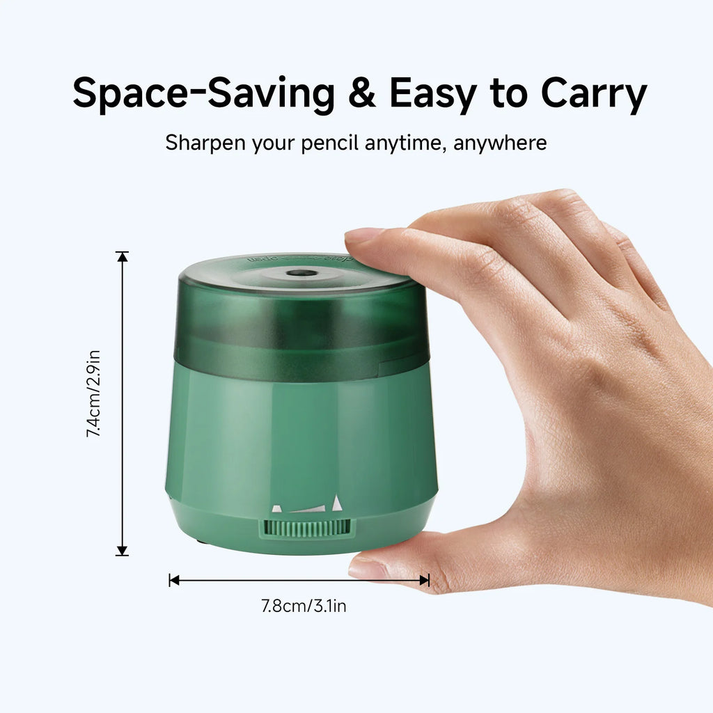 EAGLE Electric Pencil Sharpener USB/Battery Powered, 3s Fast Sharpener for 6-8mm Pencils 2 Point Options for School Home Office