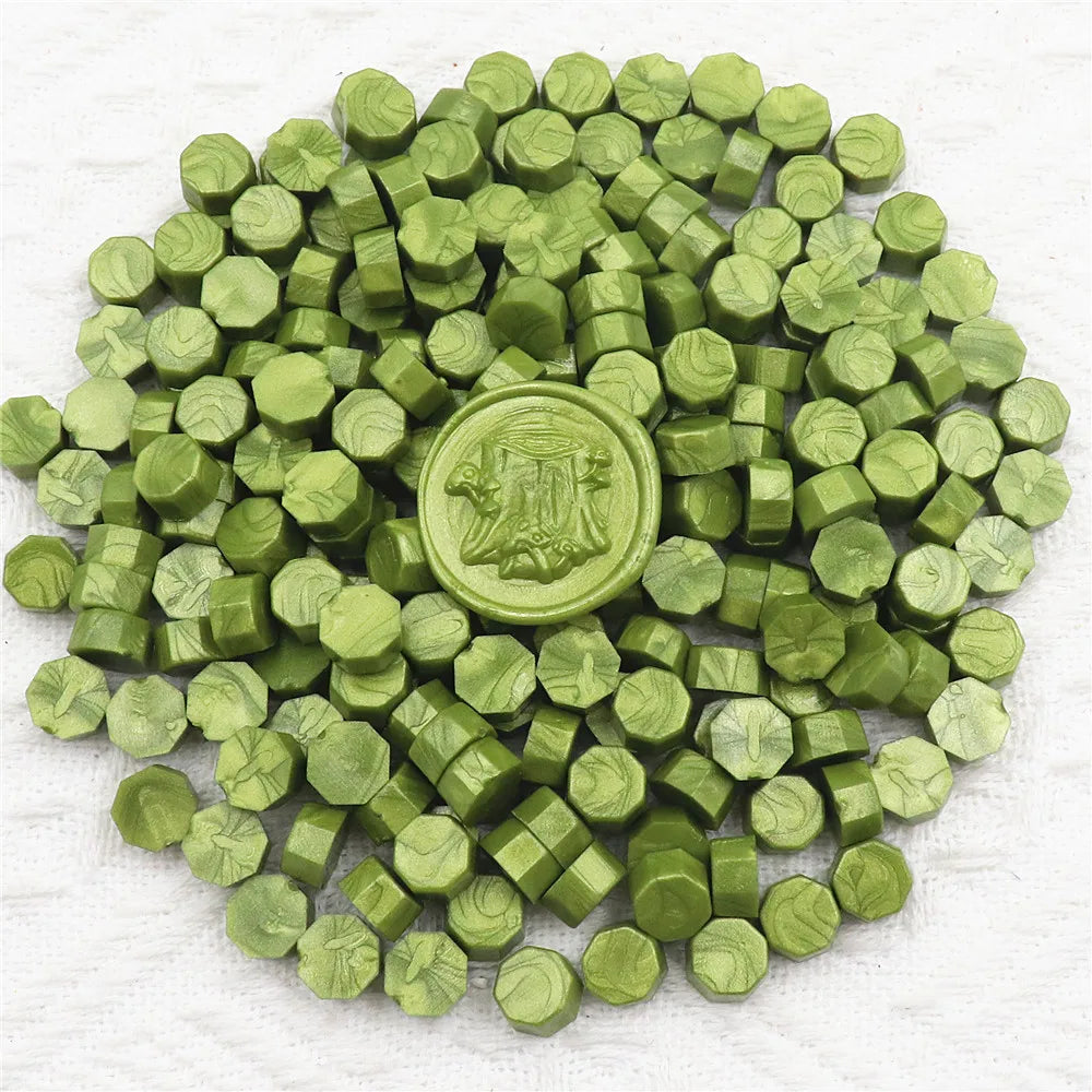 200pcs Octagon Sealing  Wax Beads for Wax Seal Stamp for Scrapbooking Cards Envelopes Wedding Invitations Gift Packaging