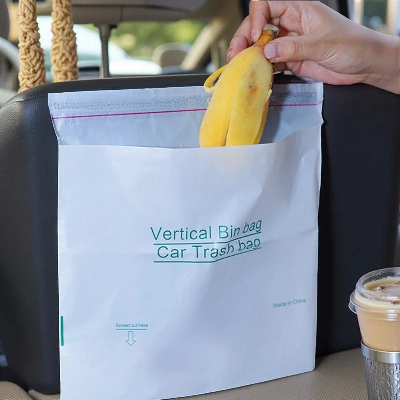 Self-Adhesive Disposable Trash Bag Thicken Waterproof Garbage Bag Leak-Proof Rubbish Storage Bag for Car/Home/Office