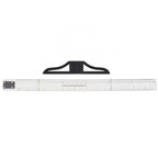 Metric & Imperial Scales Aluminum Alloy Angle Triangle Ruler 45cm T Square Acrylic Ruler Measuring Tool Set for Carpentry