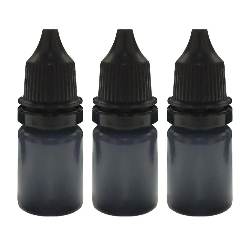 3pcs Refill Ink for Stamp confidential privacy seal ink quick-drying Multipurpose  Stamp Refill Ink 10ml 3pcs black ink Refills