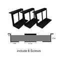 4.8-6.8cm Under Desk Laptop Holder Mount Bracket With Screws For Macbook Storage Tray For Notebook Computer Accessories
