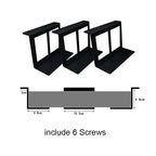 4.8-6.8cm Under Desk Laptop Holder Mount Bracket With Screws For Macbook Storage Tray For Notebook Computer Accessories
