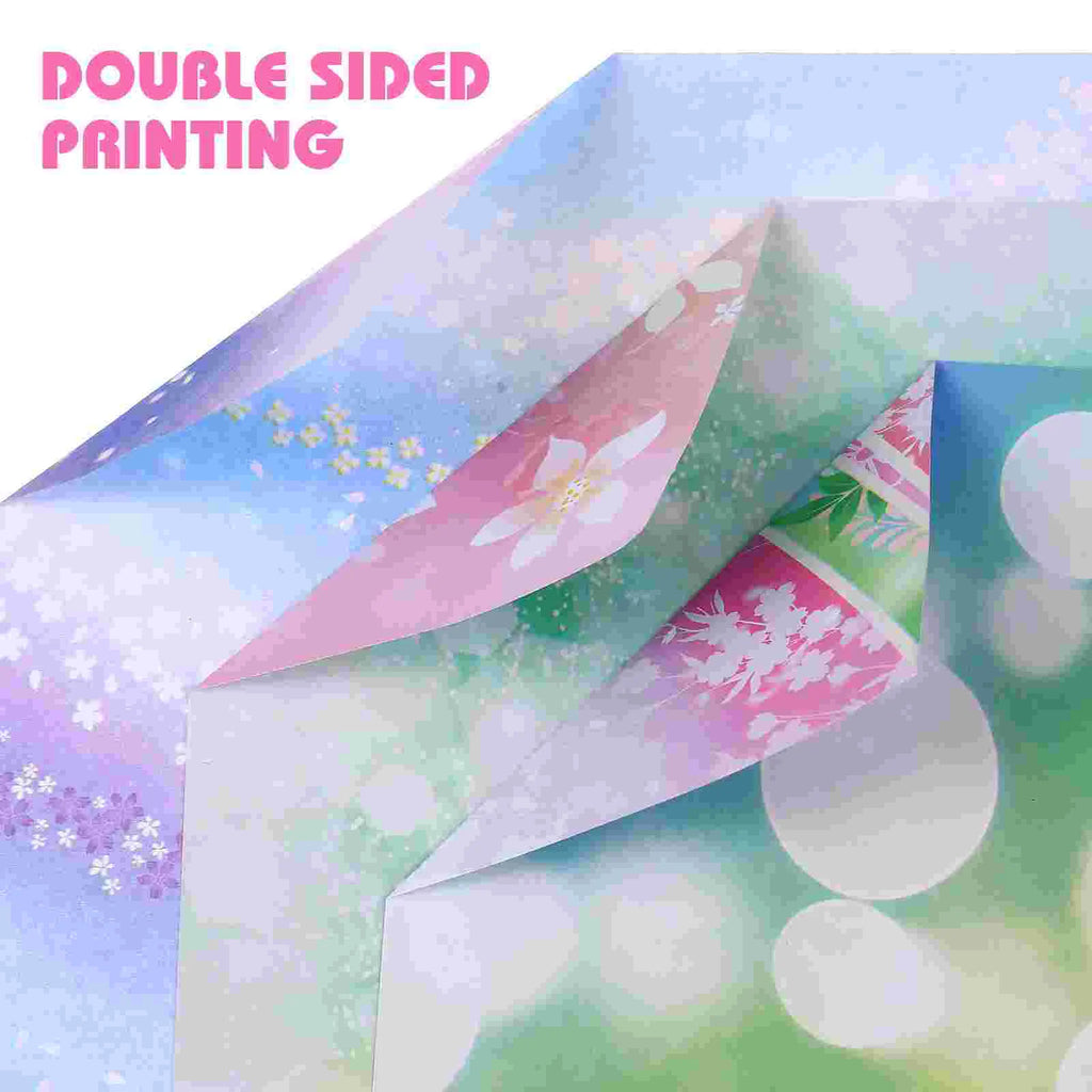 50 Sheets Paper Square Colorful Colorful Craft Origami Papers Suite Pastel Cardstock Craft Crafts Child