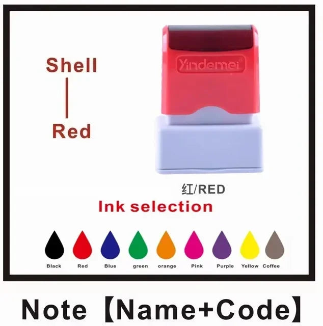 Customized Name ink Stamp self inking seals Personal Baby Waterproof Non-fading Kindergarten Name Seal New student teacher gift