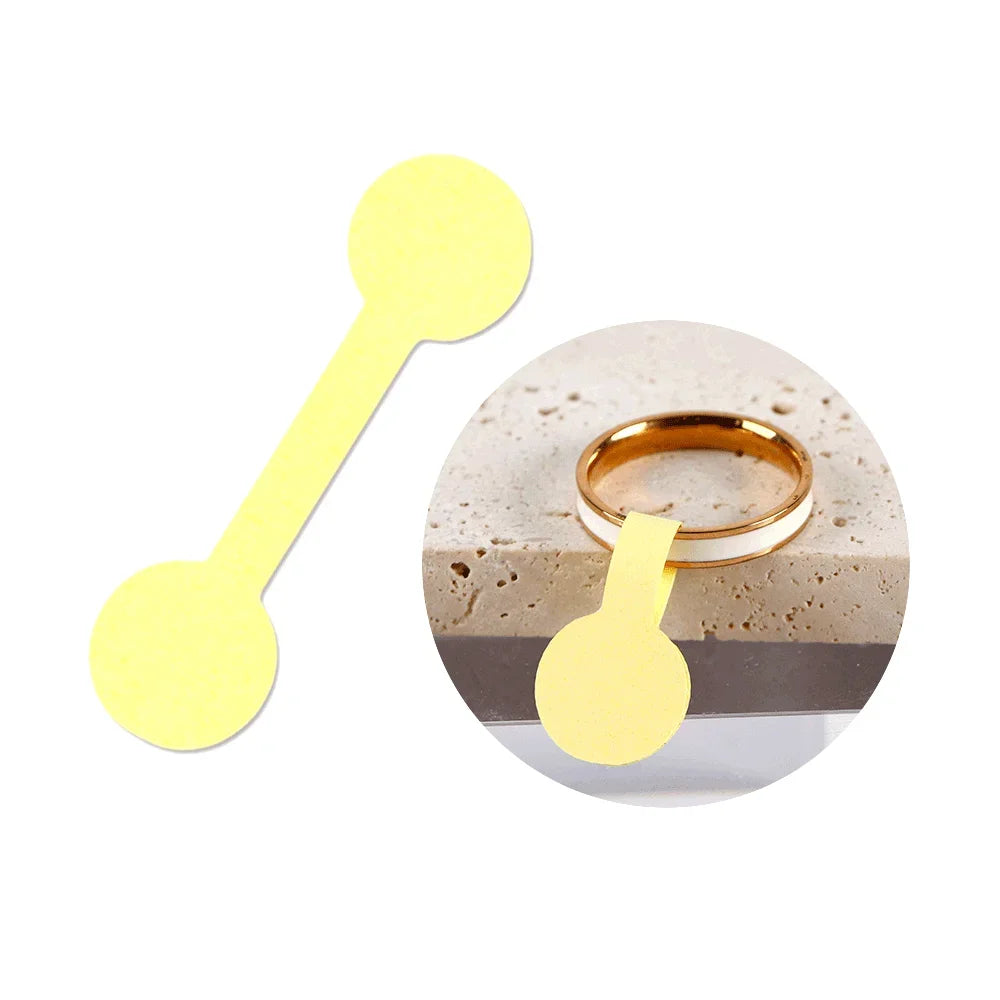 100/200PCS Round Price Tag for Jewelry Bracelet Earring Necklace Display Stand Card Packaging Sticker Self Adhesive Blank Label