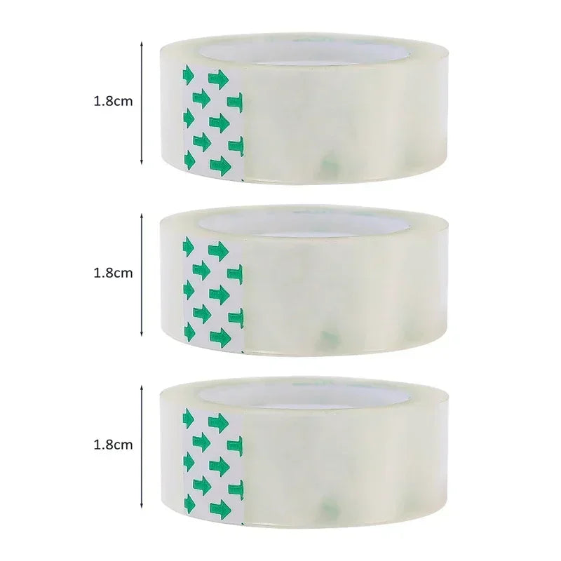 1-10PCS Strong Sticky Transparent Tape Invisible Adhesive Packing Tapes Wrapping Clear Tape Home Office School Supplies