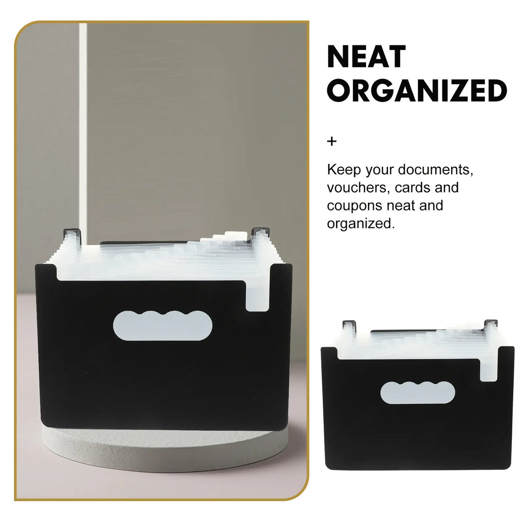 Fine Workmanship PP Accordion File Folder Keeps Documents Receipts Coupons Cards Organized Portable Office Supply Convenient