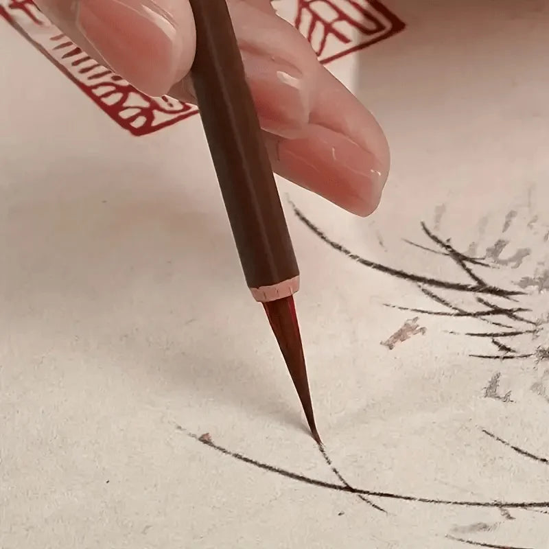 Fine Line Art Brushes, Handmade, Chinese Calligraphy and Precision Designed Digital Painting Brushes