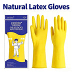 Natural Latex Gloves,Rubber,Household Kitchen Dishwashing And Laundry Car Wash,Thickened Acid And Alkali Resistant Latex Gloves