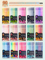 Languo 6/24/36/54/72/90 colors Acrylic Painting Handbook Pens Multi-Color Gel Pen Student Neutral Pen Writing Marker Stationery