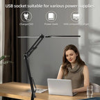 LED Desk Lamps Stepless Dimmable Led Computer Monitor Light USB Table Lamp for Office Study Reading Lighting Fixture