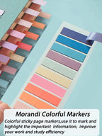 6pcs Mixed Color Sticky Index Tab, Simple Multi-purpose Index Tab For Page Marking Classify File