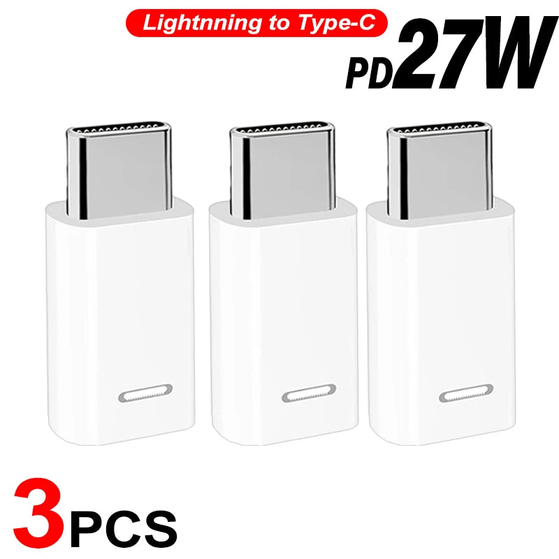 5-1Pcs Lightnning Female To Type C Male Adapter for iPhone 17 16 15 Samsung USB C Charging Converters IOS To Type C Converter
