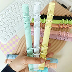 Candy-colored Metal Loose-leaf Iron Clip Macaroon 6-hole Binder A5 Binder Loose-leaf  Binder Clips Notebook Loose-leaf Rings