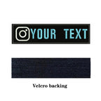 Instagram Logo 10X2.5cm Embroidery Custom Name Text Patch Stripes Badge Iron On Or  Patches