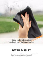 SEAMETAL Microfiber Carbon Cloth to Wipe Windows Wine Glasses Tableware Glass Cleaning Cloth Carbon Fiber Rag for Car Home Clean
