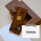 1pc Portable Card Punch, mini Retro Three-Hole Punch, DIY Loose Leaf Core, Suitable for M5/A7/A6 Office Supplies