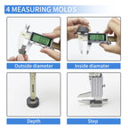 SHAHE IP54 Digital Caliper Electronic Caliper Ruler Digital Vernier Caliper Digital Caliper Stainless Steel Calipers