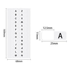 New A-Z Sticky Tabs Alphabet Self-Adhesive Index Tabs White 208PCS Page Markers Dictionary Book Tabs for Dictionary Notebooks