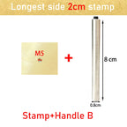 Leather Stamp LOGO Customisation Brass Mould Hand Punching Leather Stamps Brand Working Carving Stamping Punches Tools Craft