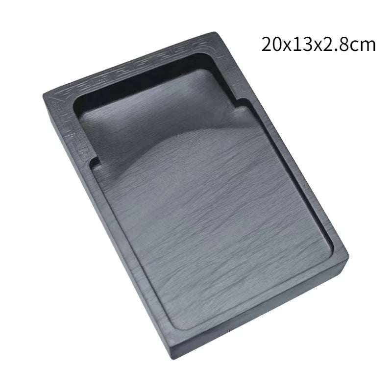 6 Inch 8 inch anhui Handmade Inkstone Water Ripple Ink Stone Natural Inkstone Traditional Painting Calligraphy Special Ink Stone