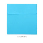 20Piece 10*10cm Square Color Candy Small Envelope DIY Colour Purple/Black/Green/cowhide/yellow/Blue/Pink