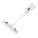 Transparent Clip Plastic Double Clip Adjustable Sign Card Display Holder Advertising Folder Clamp Office School Binding Supplies