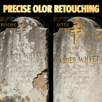 Tombstone Marker Inscription Restoration Pen Oil Based Quick Dry Weatherproof Touch Up Paint Pen For Granite Stone