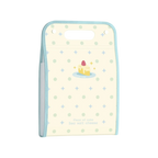 PP Accordion File Organizer Vertical Multi-Compartment Structure Expanding File Folder Portable Carry Handle Cute Pattern