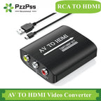 HD 1080P AV to HDMI RCA To HDMI Composite Adapter Converter With USB Cable CVBS AV Adapter For N64 Wii PS1/2/3 Xbox One SNES Etc