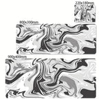 XXL Black and White Strata Liquid 900x400 Mouse Pad Computer Laptop Anime Keyboard Mouse Mat Large Mousepad Keyboards Desk Mat