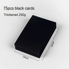 20-100 Sheets Black Paper for Drawing Diy Crafts Decorative Packaging 180/230/300gsm/m² Thickened Paper Cardboard Sketch Pad