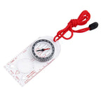 High Quality Acrylic Map Ruler Compass Multi-function Portable Baseplate Compass Transparent Camping Maps Hiking