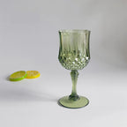 12/24 Pcs 220ml Plastic Wine Glasses Drinking Glasses for Wedding Party Imitation Glassware Reusable Drinkware Champagne Goblet